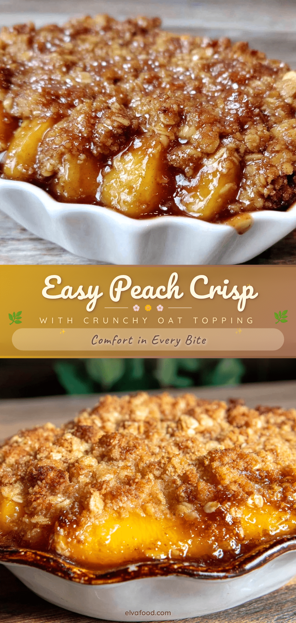 easy peach crisp recipe
