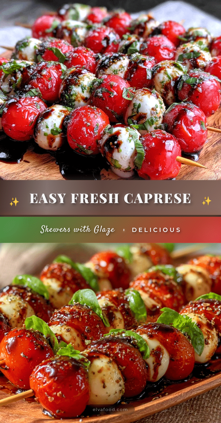 fresh caprese skewers recipe