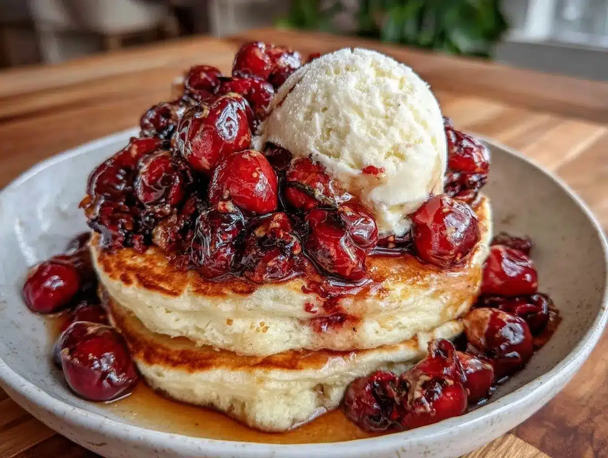fresh cherry compote preparation steps
