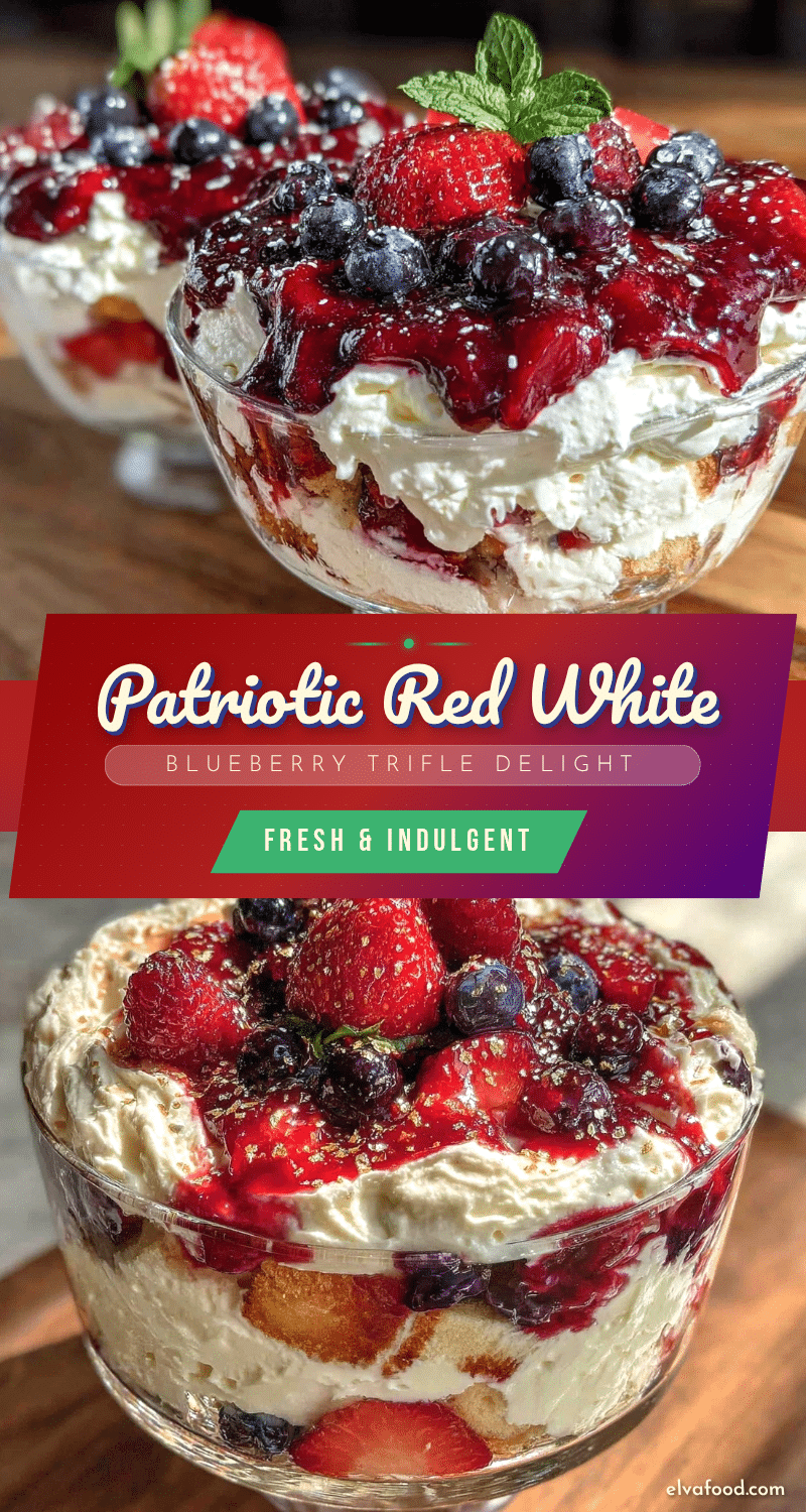 fresh red white and blue berry trifle recipe