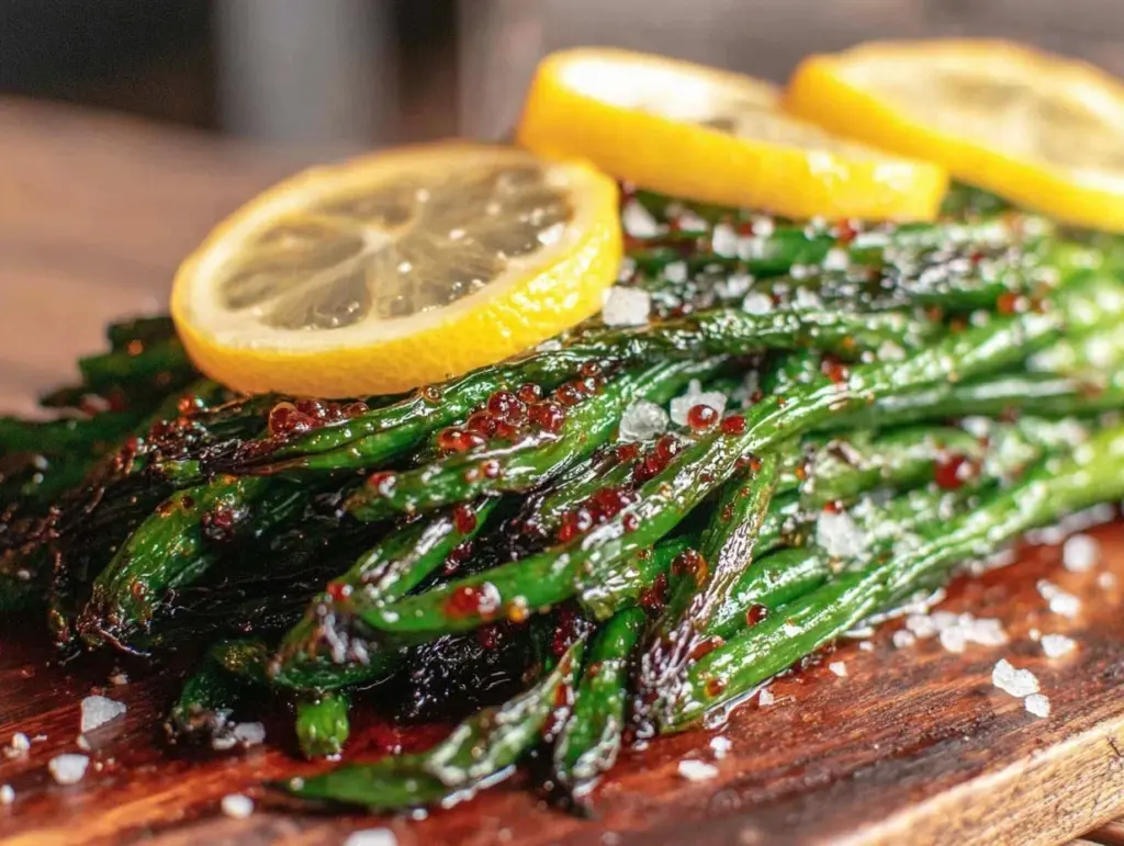 fresh roasted garlic scapes - featured image