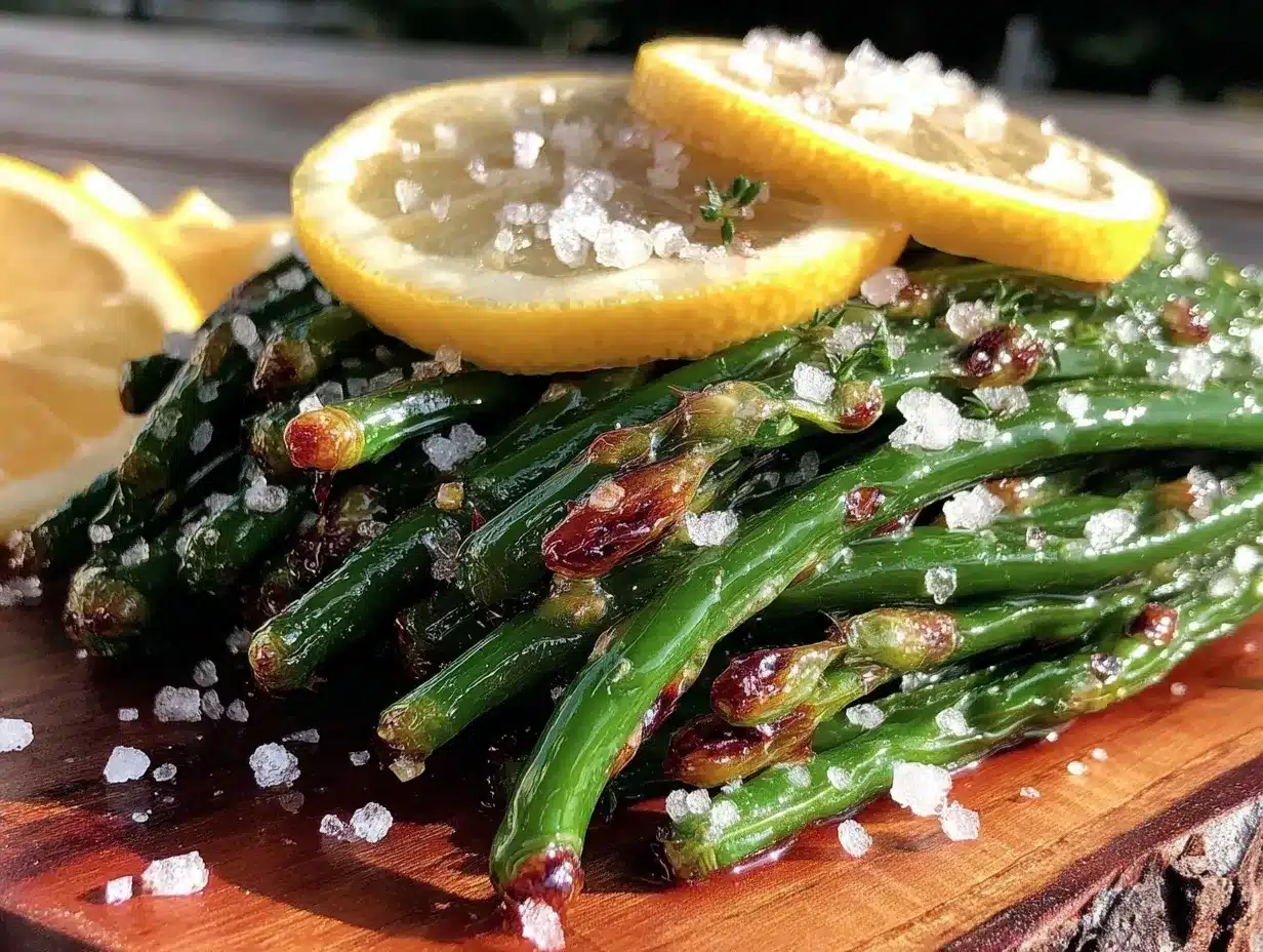fresh roasted garlic scapes preparation steps