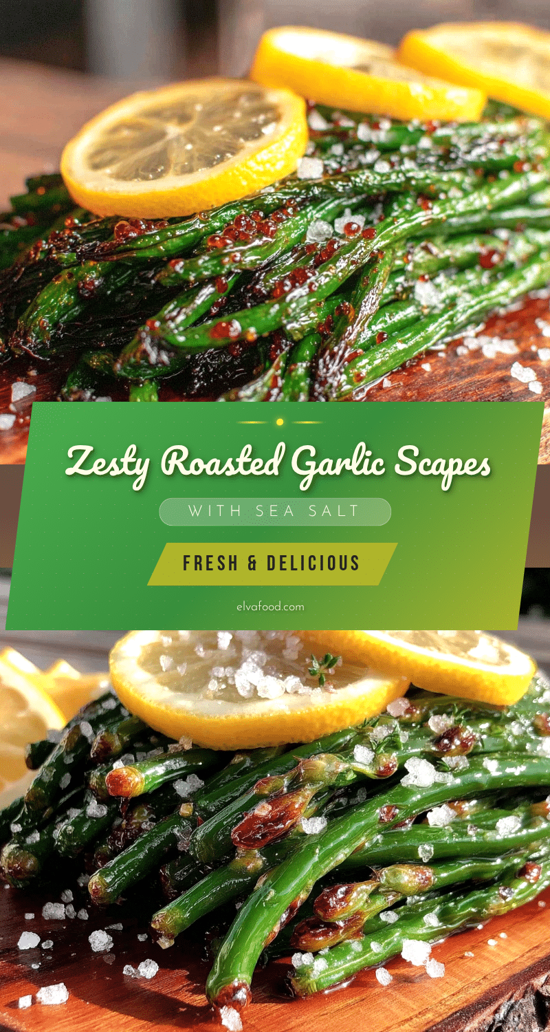 fresh roasted garlic scapes recipe