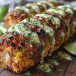 grilled corn with cilantro lime butter - featured image