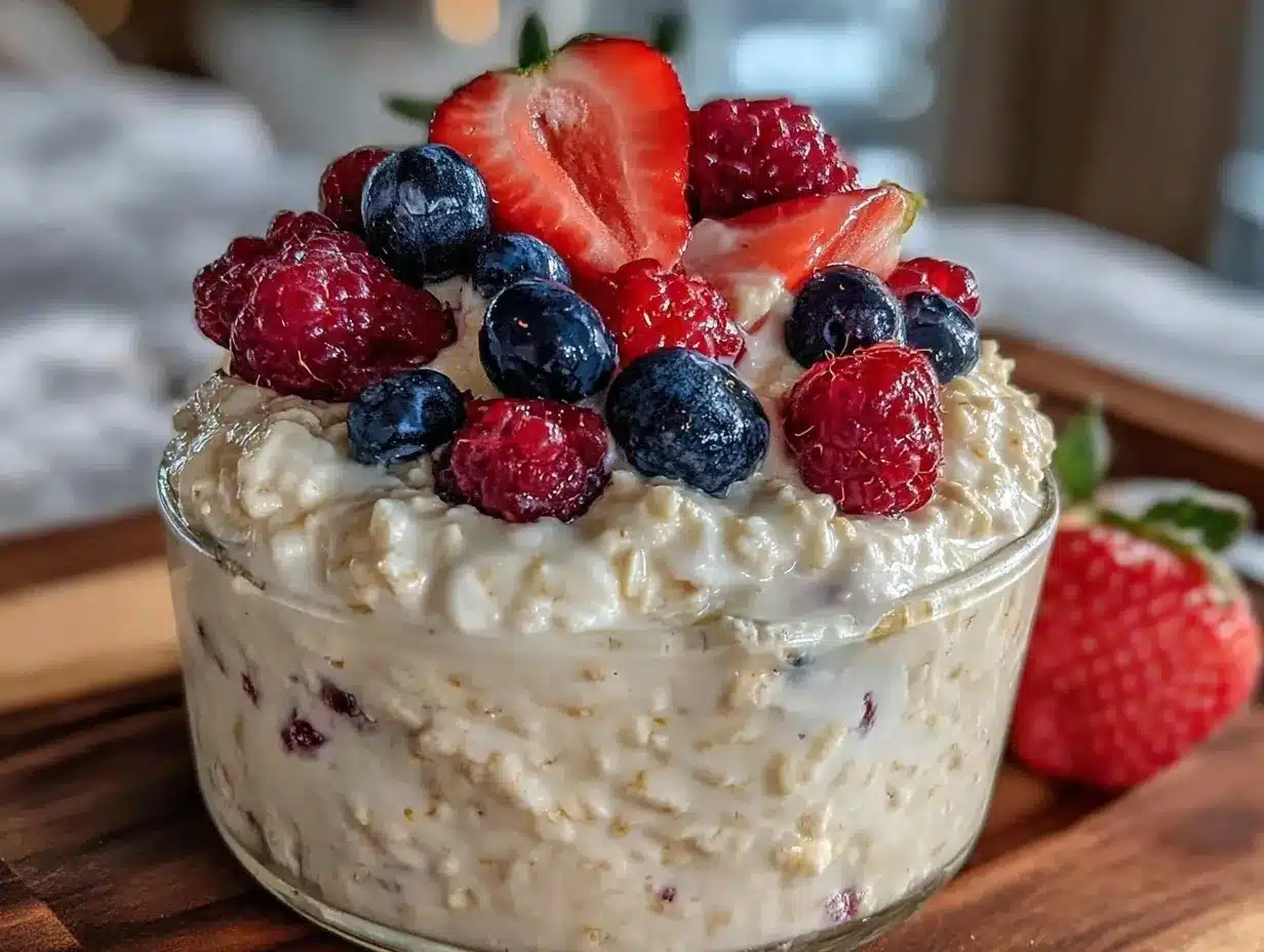 healthy overnight protein oats preparation steps
