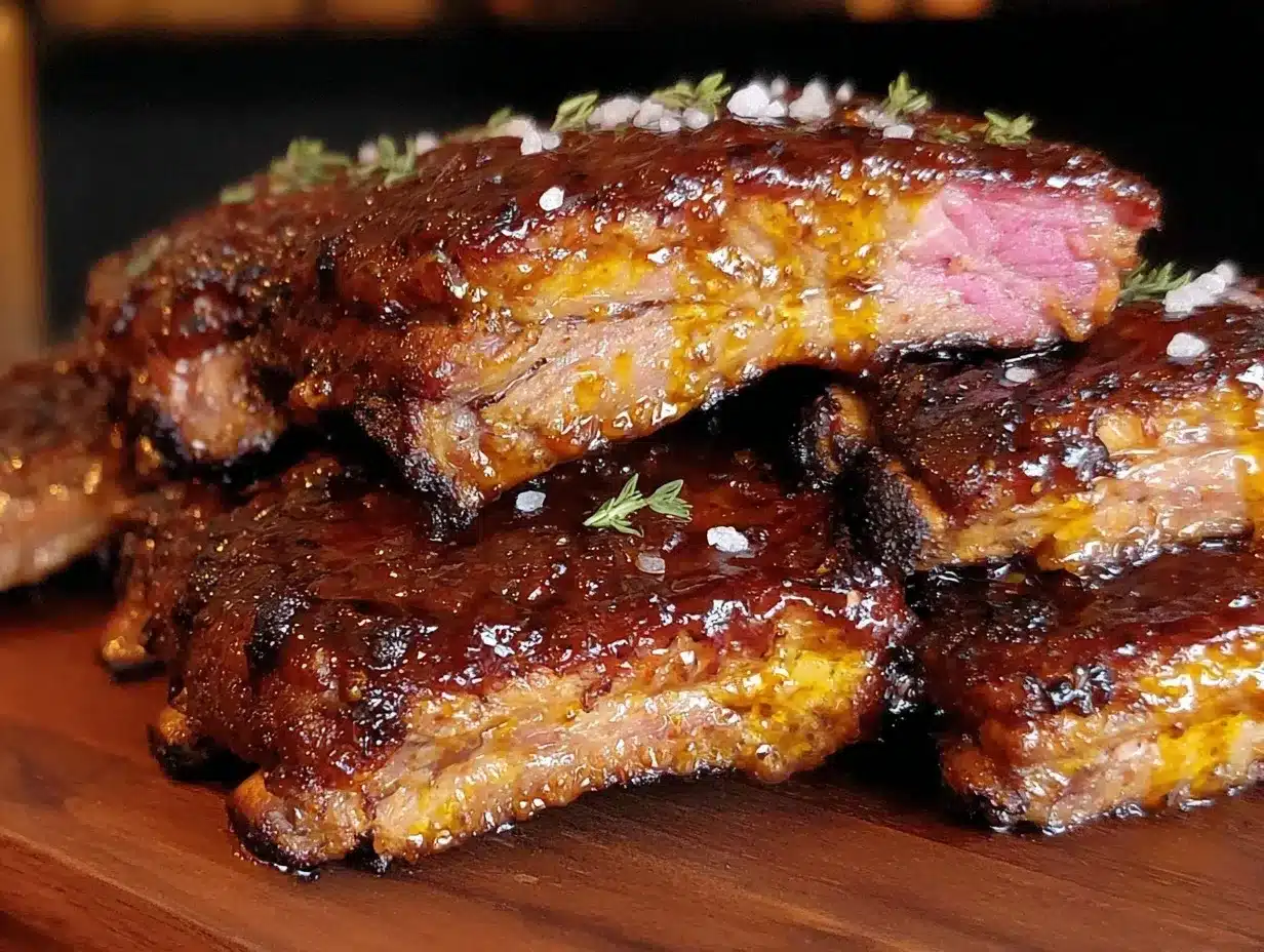 honey bourbon glazed pork ribs preparation steps