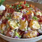 loaded bacon ranch potato salad - featured image