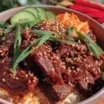 quick flavorful korean beef bowl - featured image