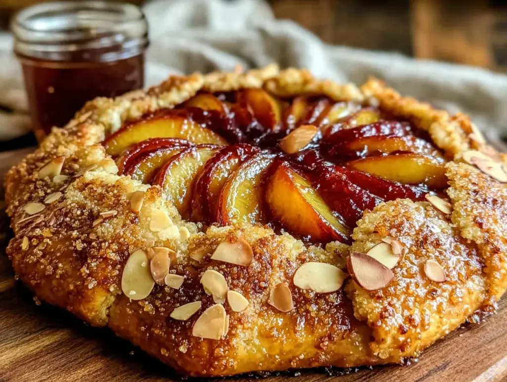 rustic nectarine galette - featured image