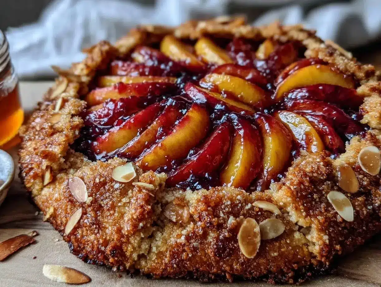 rustic nectarine galette preparation steps