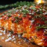 smoked maple bourbon glazed salmon - featured image