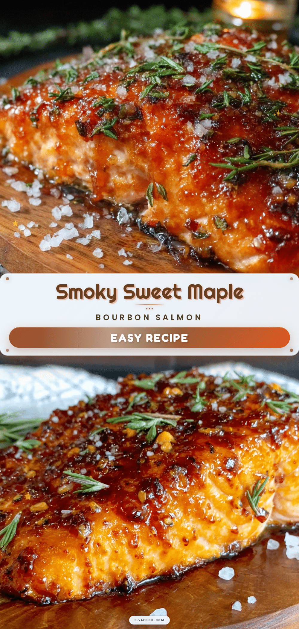 smoked maple bourbon glazed salmon recipe