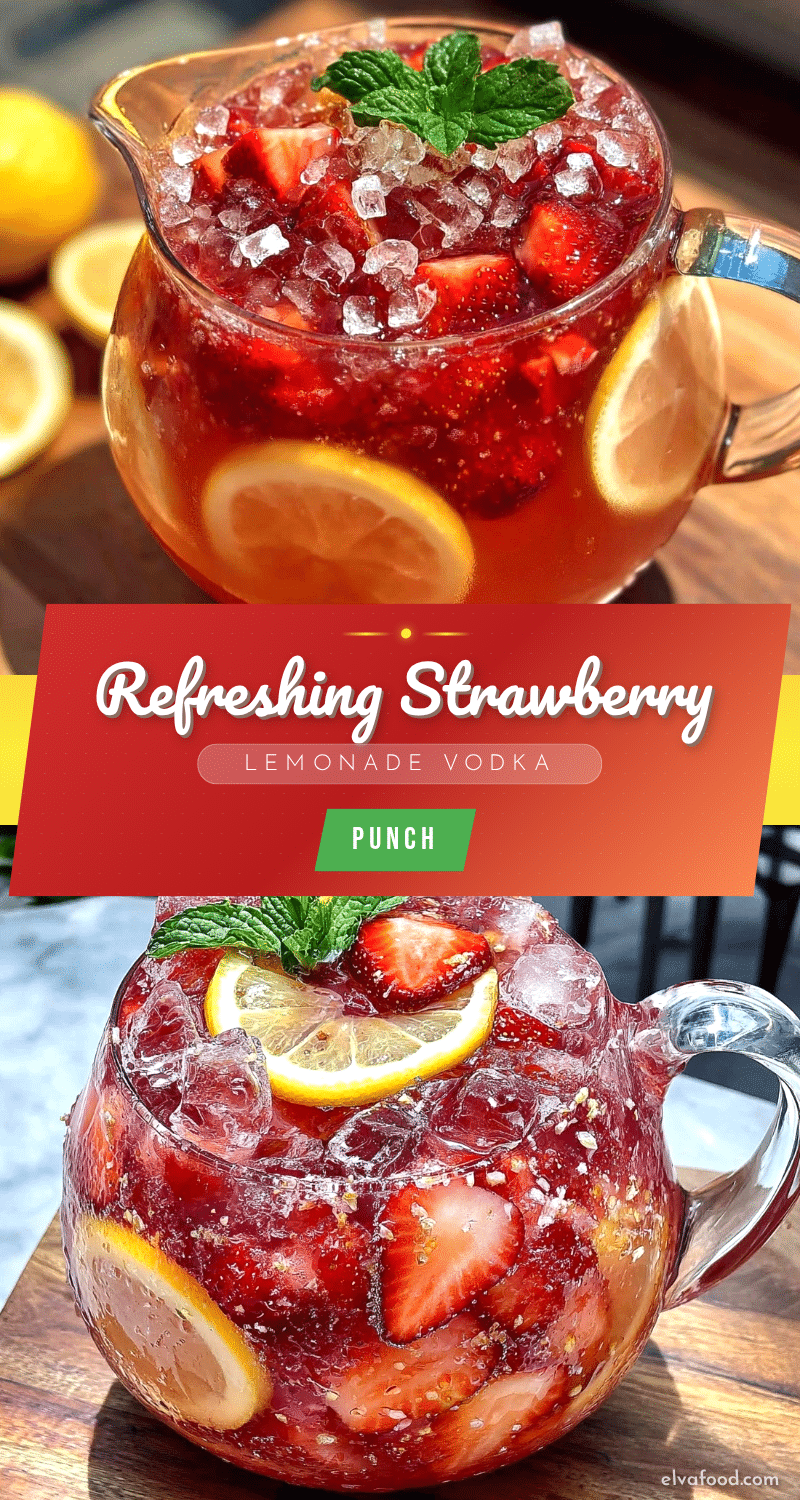 strawberry lemonade vodka punch recipe