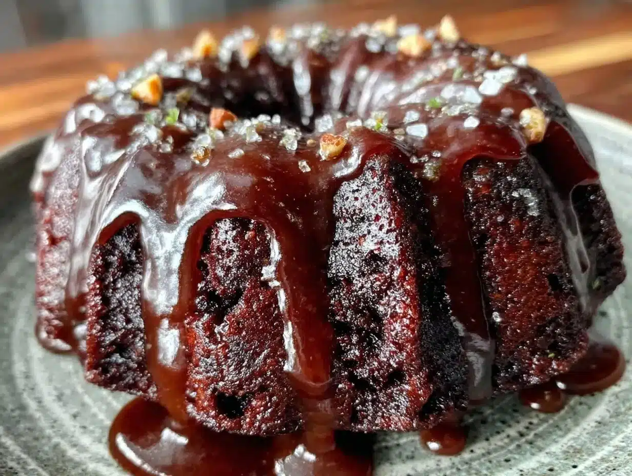 whiskey chocolate bundt cake preparation steps