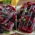 blackberry basil lemonade popsicles - featured image