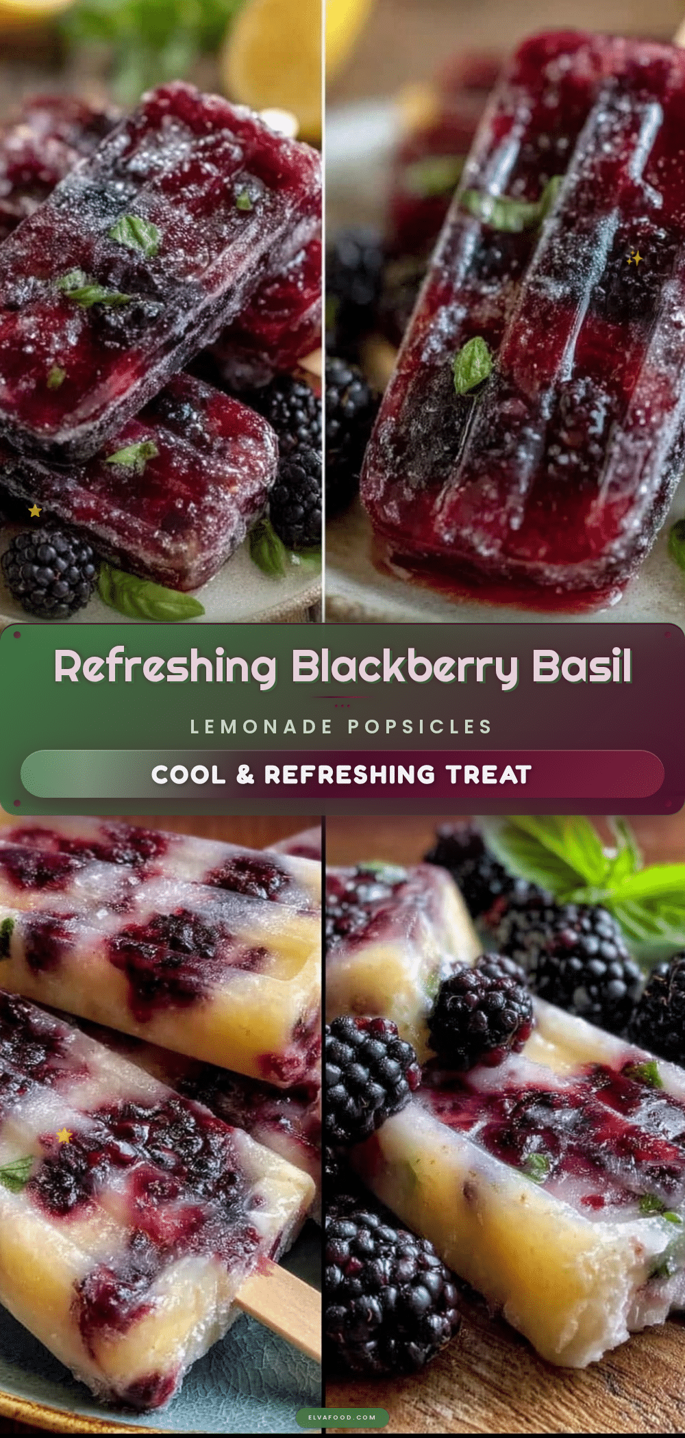 blackberry basil lemonade popsicles recipe