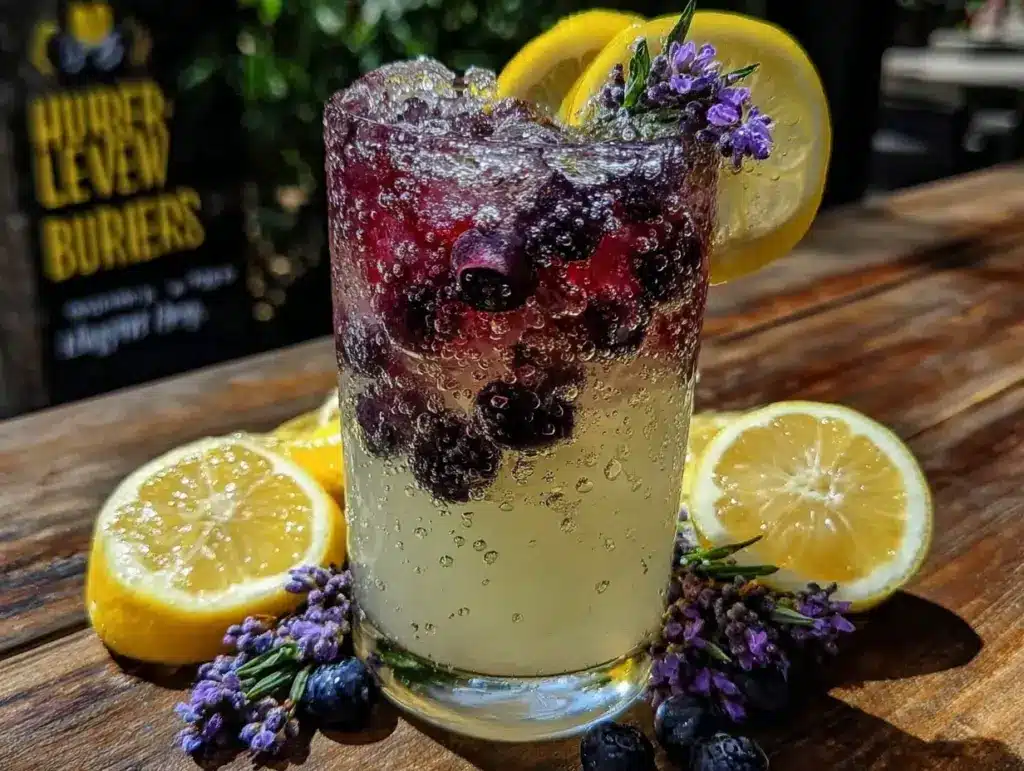 blueberry lavender lemonade spritzer - featured image
