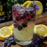 blueberry lavender lemonade spritzer - featured image