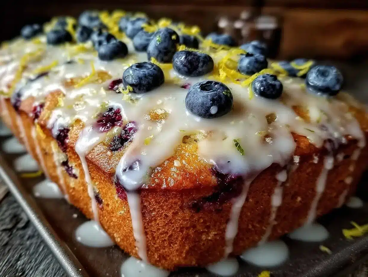 blueberry lemon poke cake preparation steps