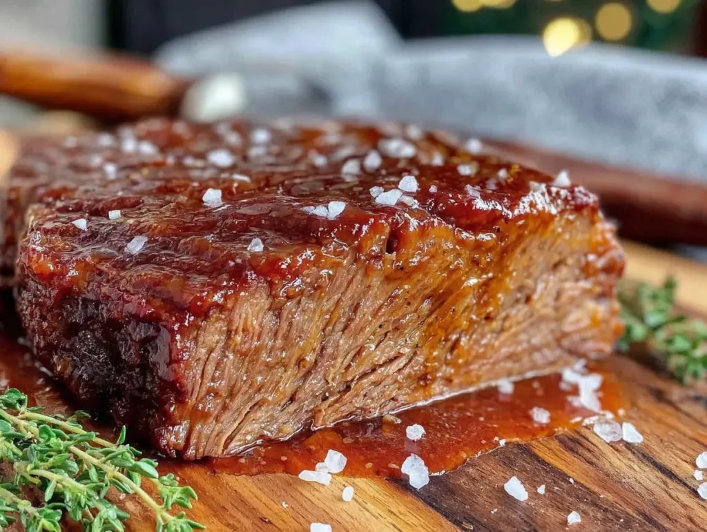 bourbon-glazed beef brisket - featured image