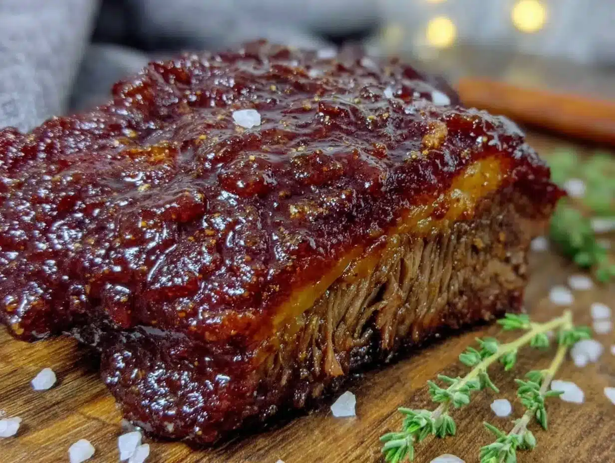 bourbon-glazed beef brisket preparation steps