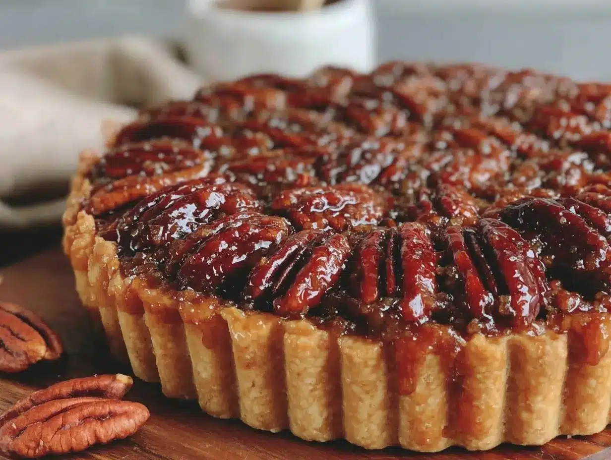 bourbon pecan tart preparation steps