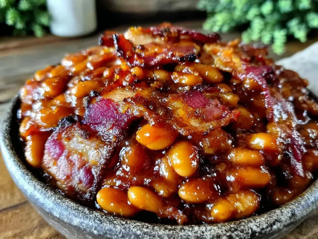 brown sugar baked beans - featured image