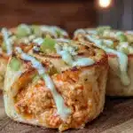 buffalo chicken pinwheels - featured image