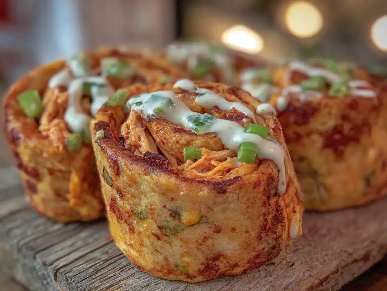 buffalo chicken pinwheels preparation steps