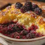 buttery blackberry cobbler - featured image