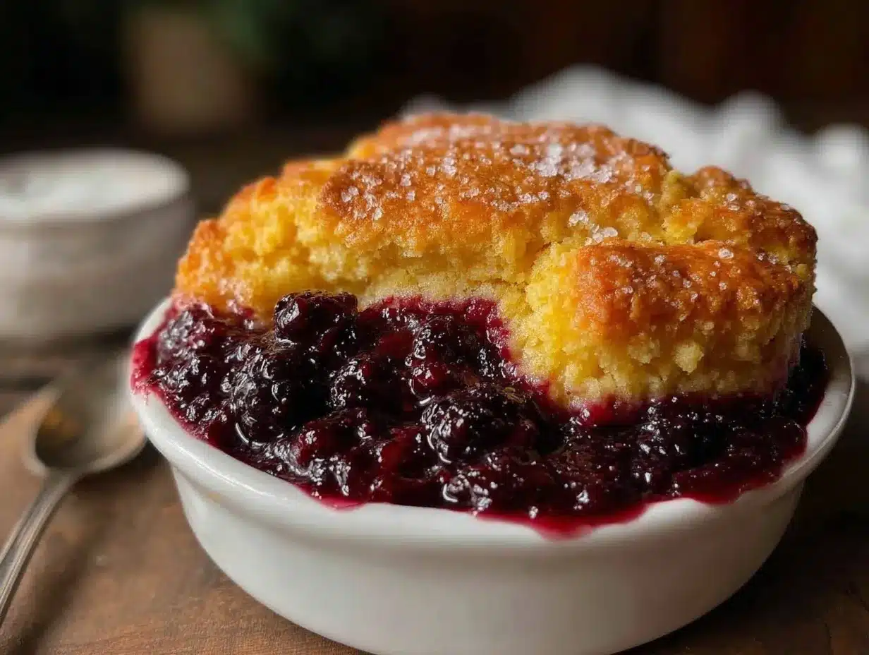 buttery blackberry cobbler preparation steps