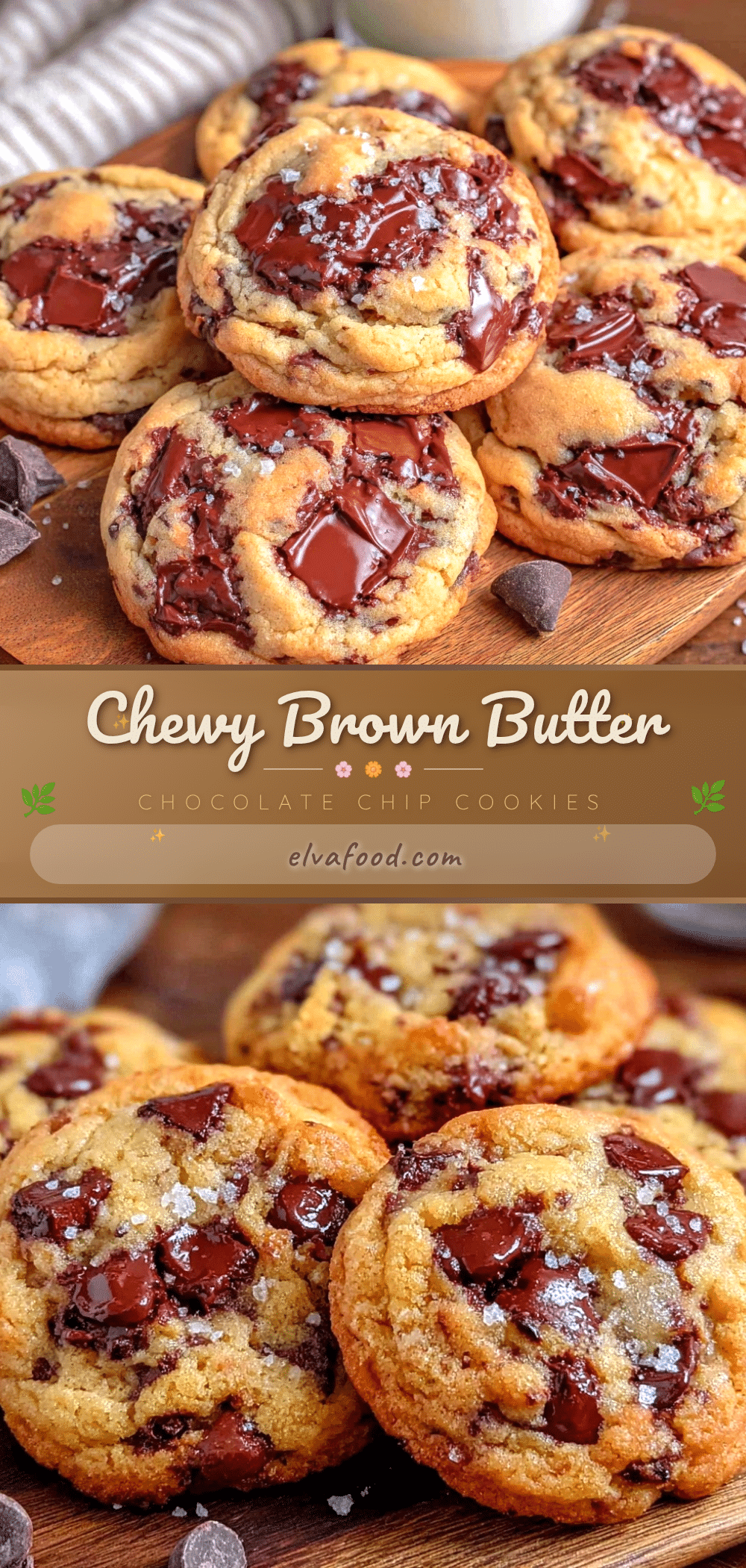 chewy brown butter chocolate chip cookies recipe