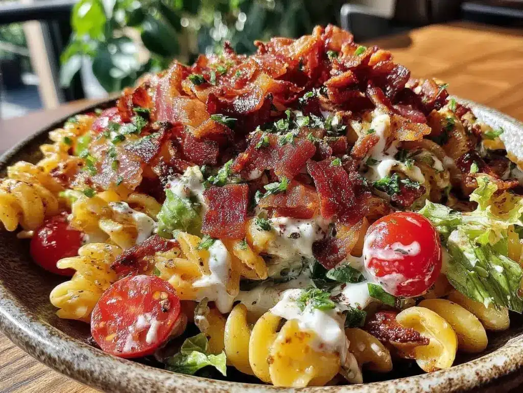 creamy BLT pasta salad - featured image