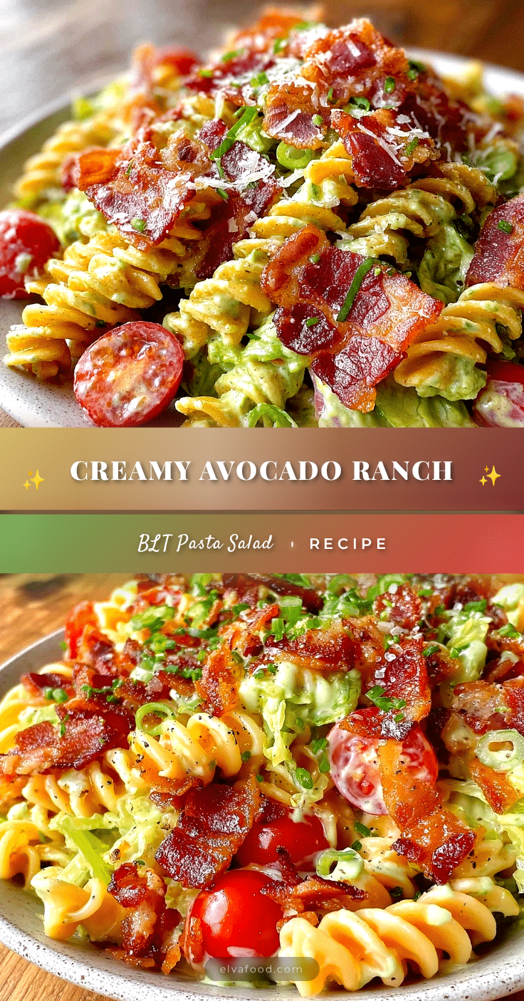 creamy BLT pasta salad recipe
