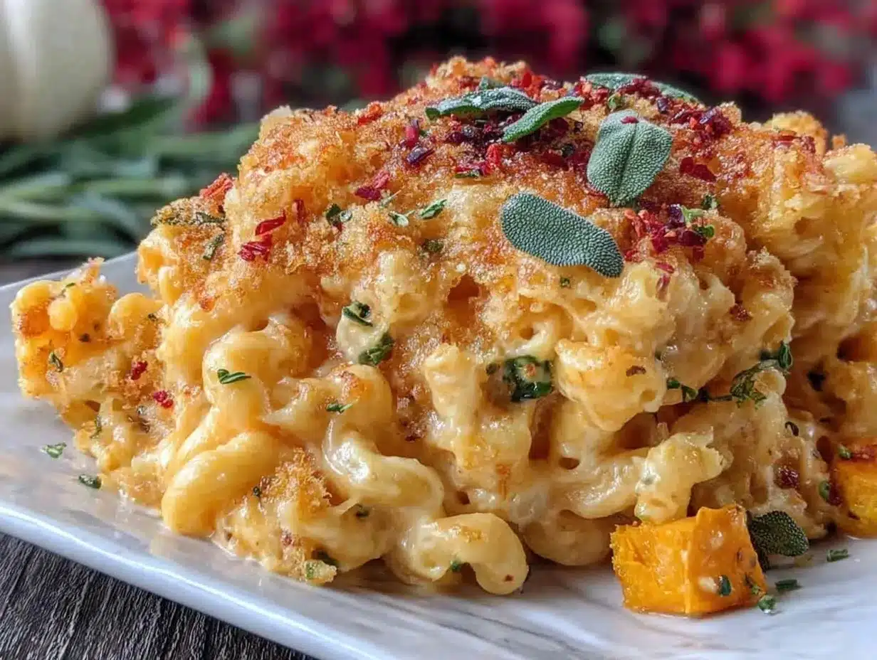 creamy butternut squash mac and cheese preparation steps