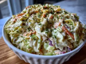creamy classic American coleslaw recipe - featured image