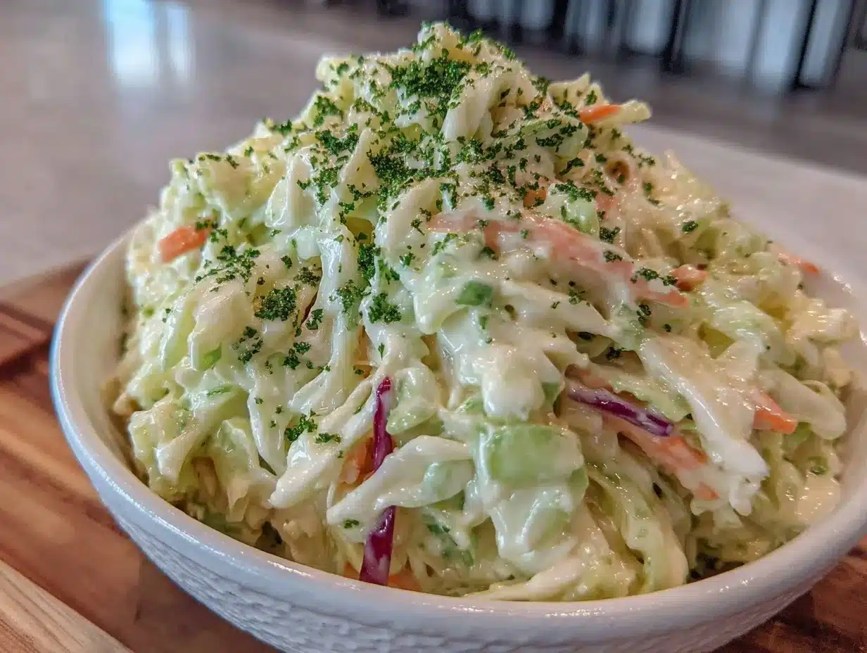 creamy classic American coleslaw recipe preparation steps