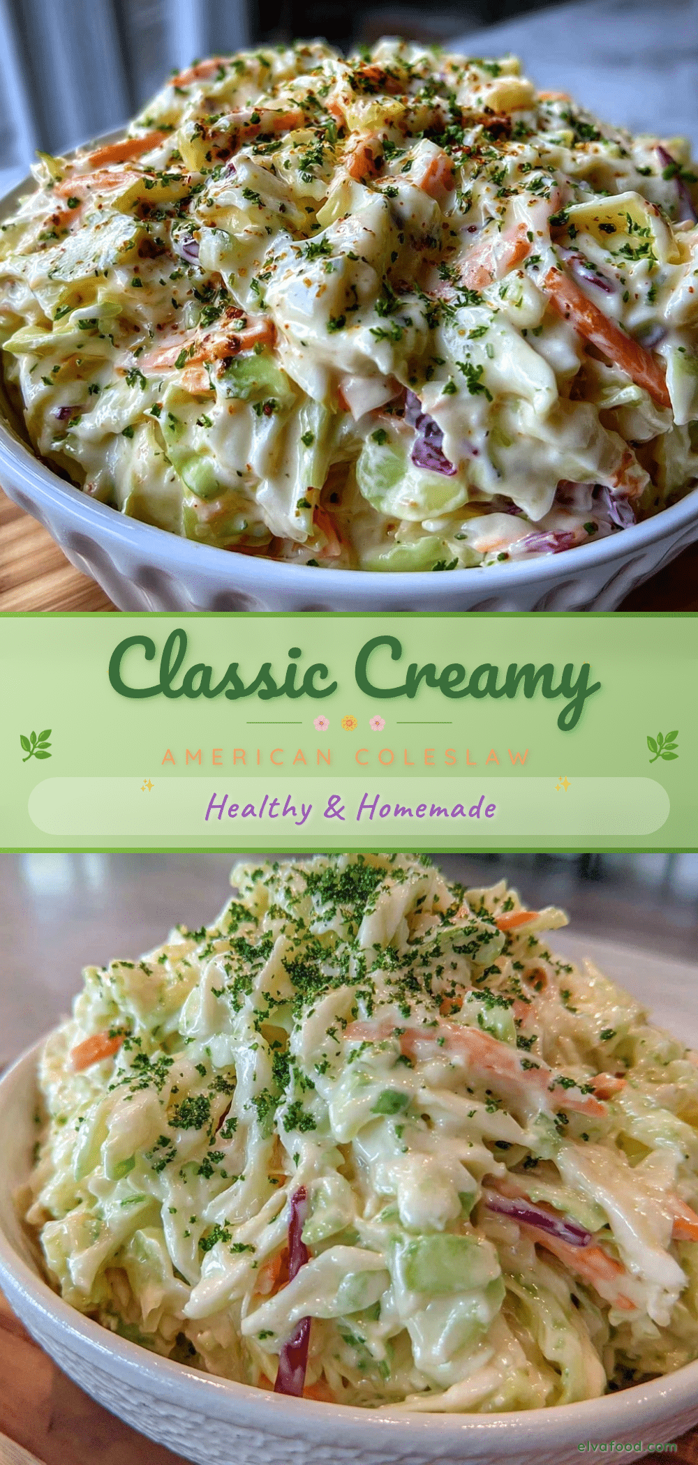 creamy classic American coleslaw recipe recipe