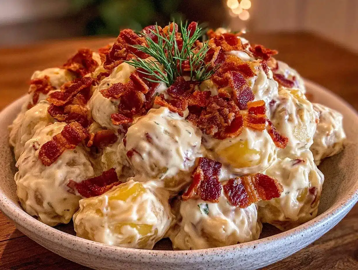 creamy dill potato salad preparation steps