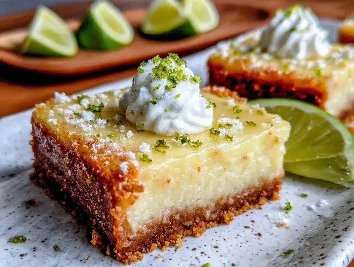 creamy key lime pie bars preparation steps