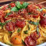 creamy lemon basil pasta - featured image