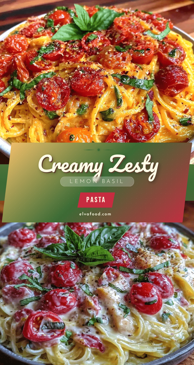 creamy lemon basil pasta recipe