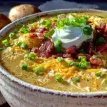 creamy loaded baked potato soup - featured image