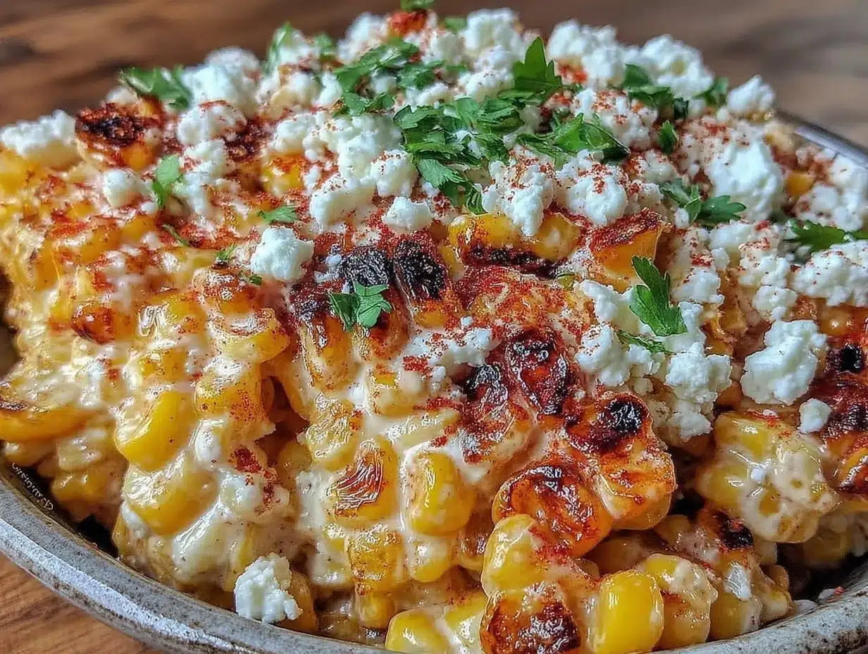 creamy mexican street corn salad preparation steps