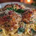 creamy one-pot tuscan chicken pasta - featured image
