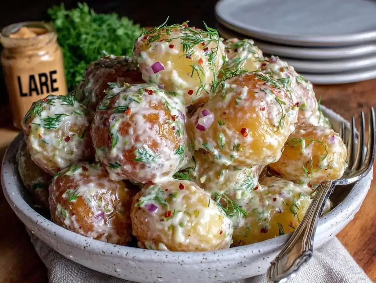 creamy potato salad preparation steps