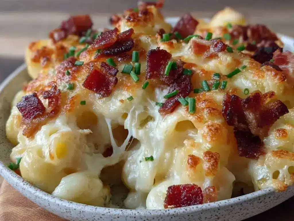 creamy smoked gouda mac and cheese - featured image