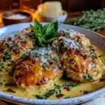 creamy tuscan chicken recipe - featured image