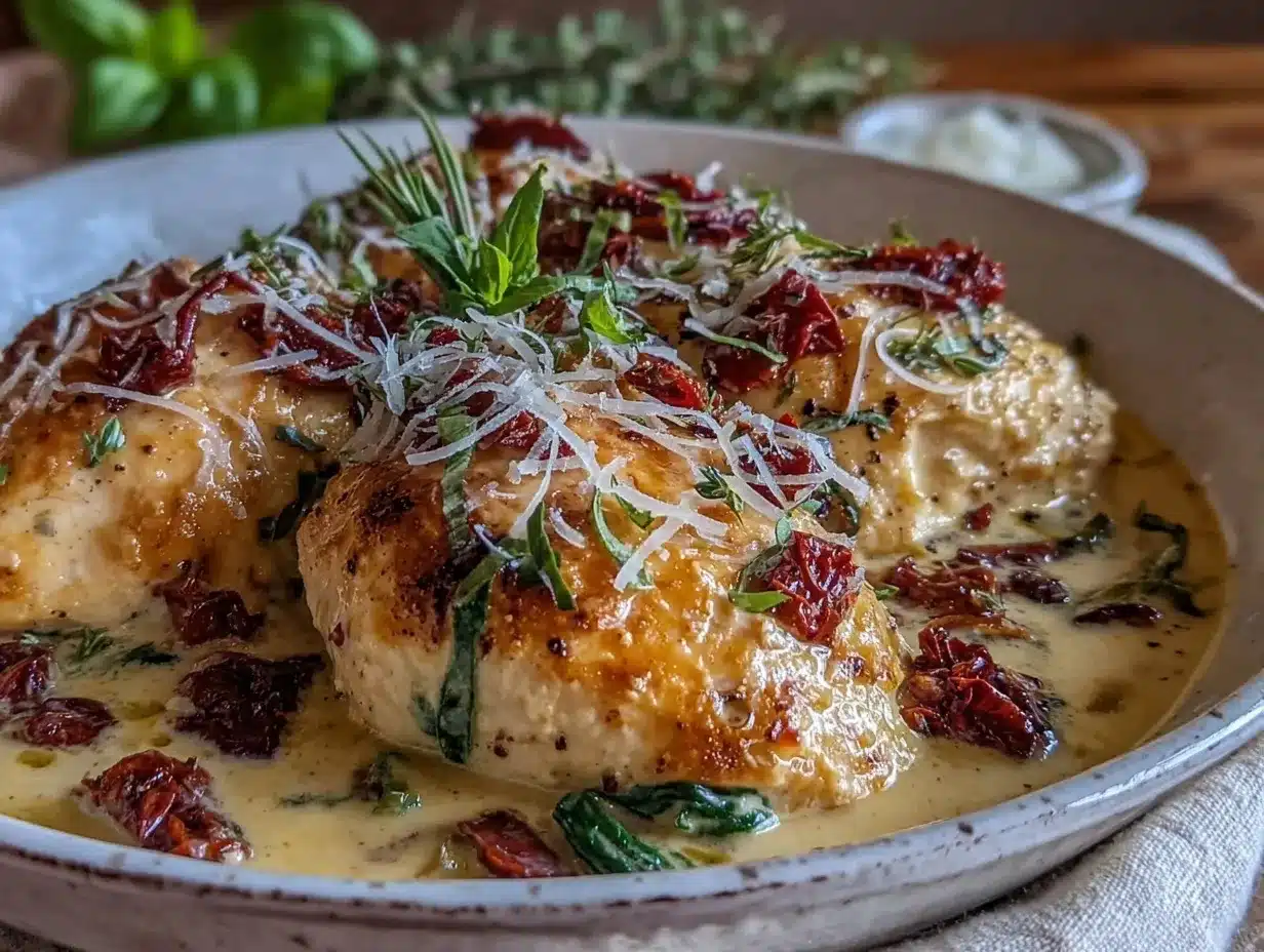creamy tuscan chicken recipe preparation steps