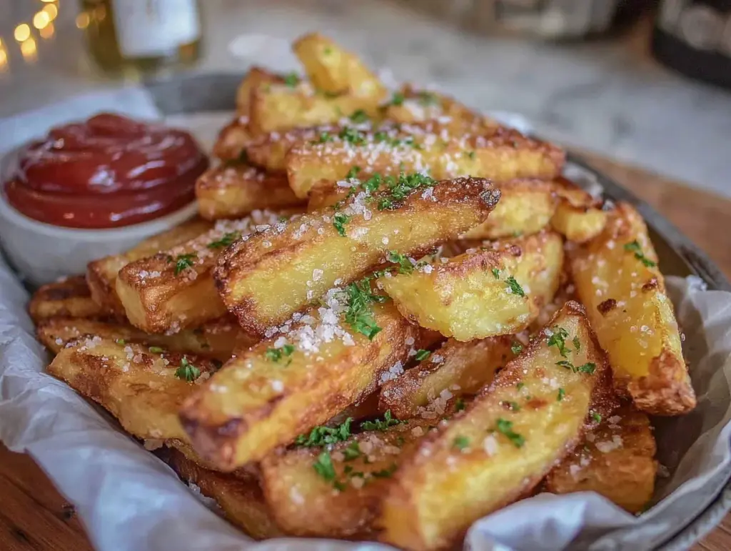 crispy air fryer french fries - featured image